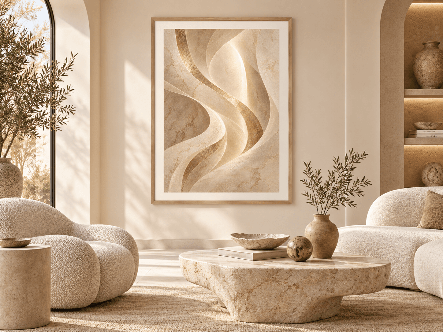 RIHLA, shown framed in a styled interior